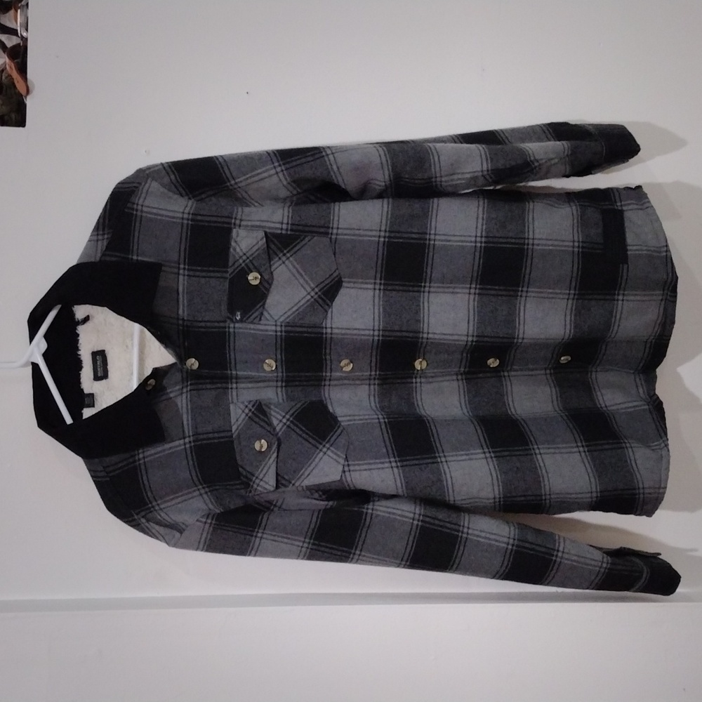 Seveno Men's Shacket Grey Black Size M